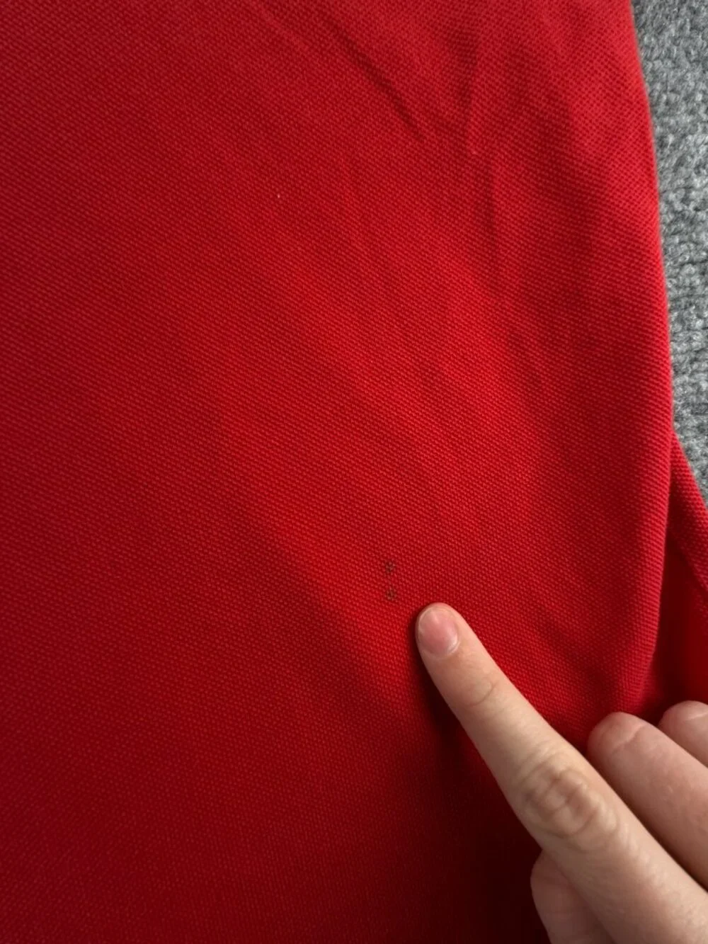 Polo Ralph Lauren Red Big Polo Shirt Short Sleeve Knit Mesh 3XLT Tall Cotton